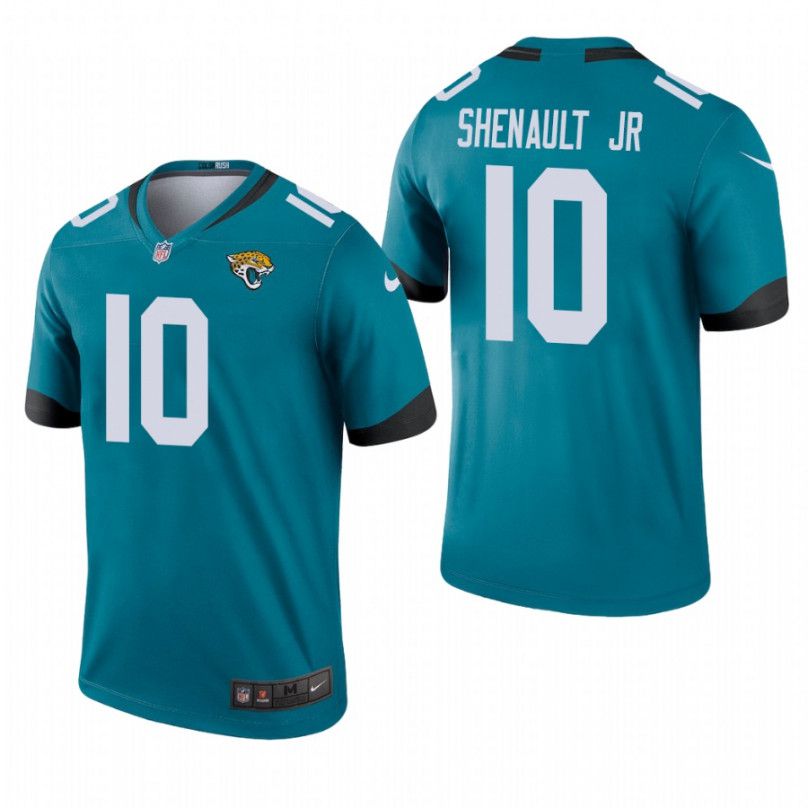 Men Jacksonville Jaguars 10 Laviska Shenault Jr Nike Green Color Rush Legend NFL Jersey